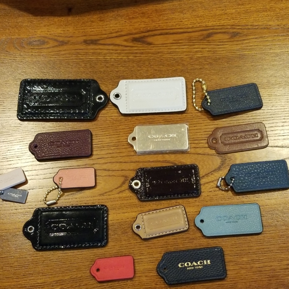 Coach dog tags 15 in total. Keychain